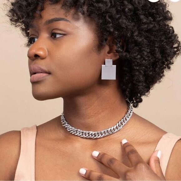 Uncommon James Bold Earrings - Silver - New - Picture 2 of 5